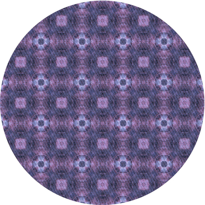 Square Machine Washable Transitional Light Purple Rug in a Living Room, wshpat3696blu