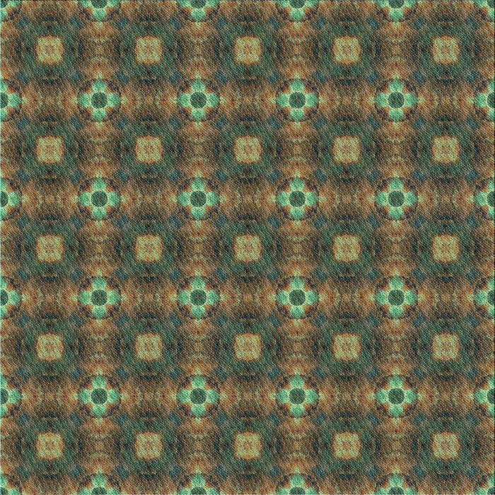 Round Machine Washable Transitional Khaki Green Rug, wshpat3696lblu