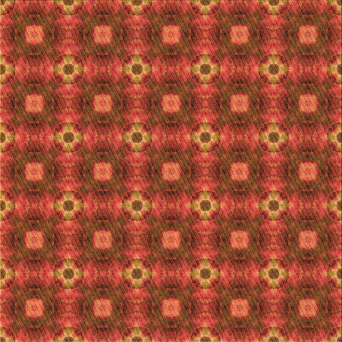 Round Machine Washable Transitional Orange Red Orange Rug, wshpat3696org