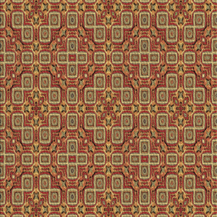 Machine Washable Transitional Caramel Brown Rug, wshpat3697brn