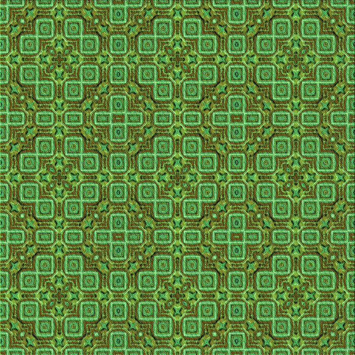 Round Machine Washable Transitional Seaweed Green Rug, wshpat3697grn
