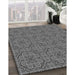 Machine Washable Transitional Gray Rug in a Family Room, wshpat3697gry