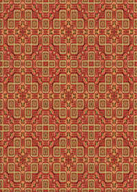 Machine Washable Transitional Orange Rug, wshpat3697org