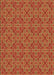 Machine Washable Transitional Orange Rug, wshpat3697org