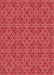 Machine Washable Transitional Red Rug, wshpat3697rd