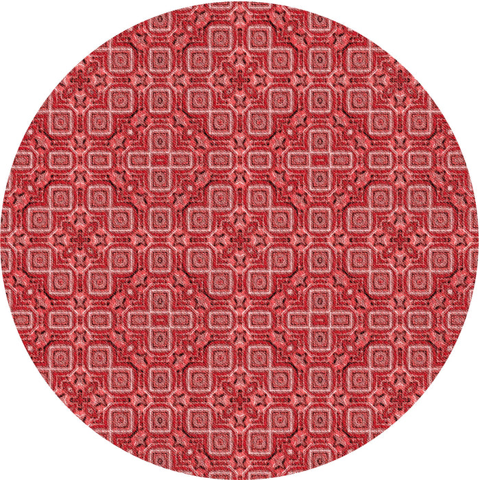 Square Machine Washable Transitional Red Rug in a Living Room, wshpat3697rd