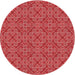 Square Machine Washable Transitional Red Rug in a Living Room, wshpat3697rd