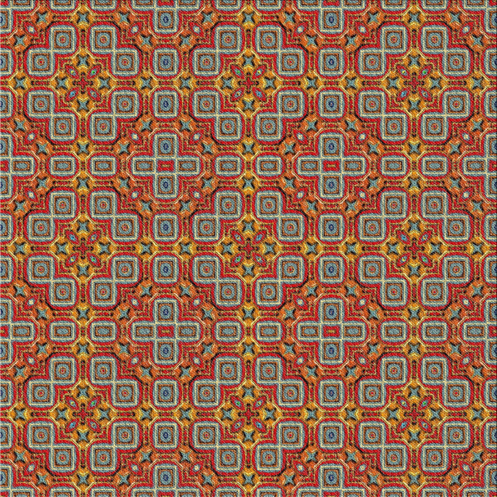 Sideview of Machine Washable Transitional Tomato Red Rug, wshpat3697