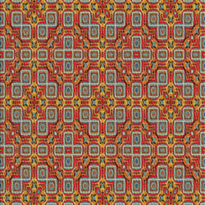 Machine Washable Transitional Tomato Red Rug, wshpat3697