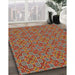 Machine Washable Transitional Tomato Red Rug in a Family Room, wshpat3697