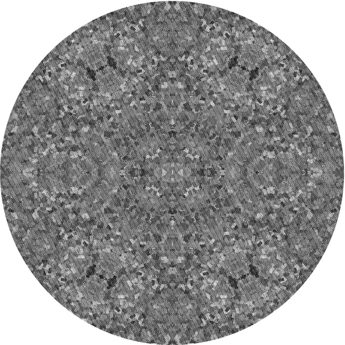 Square Machine Washable Transitional Gunmetal Gray Rug in a Living Room, wshpat3698gry