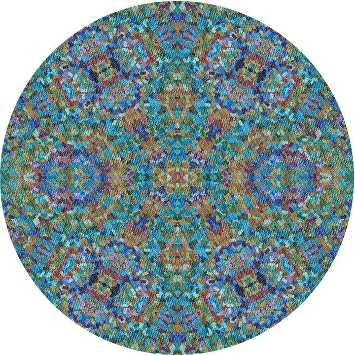 Square Machine Washable Transitional Grey Gray Rug in a Living Room, wshpat3698lblu