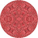 Square Machine Washable Transitional Red Rug in a Living Room, wshpat3698rd