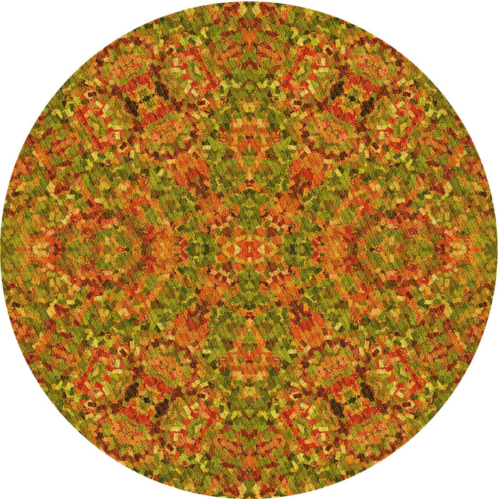 Square Machine Washable Transitional Mahogany Brown Rug in a Living Room, wshpat3698yw