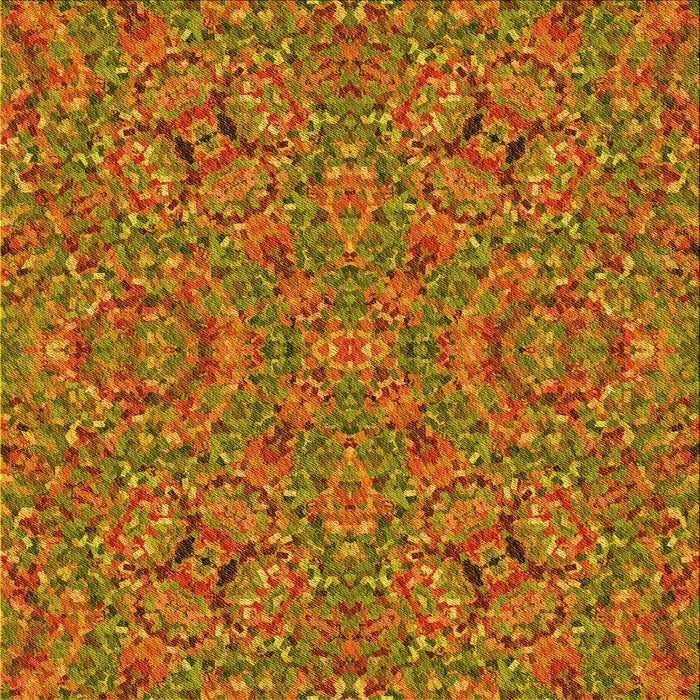 Round Machine Washable Transitional Mahogany Brown Rug, wshpat3698yw