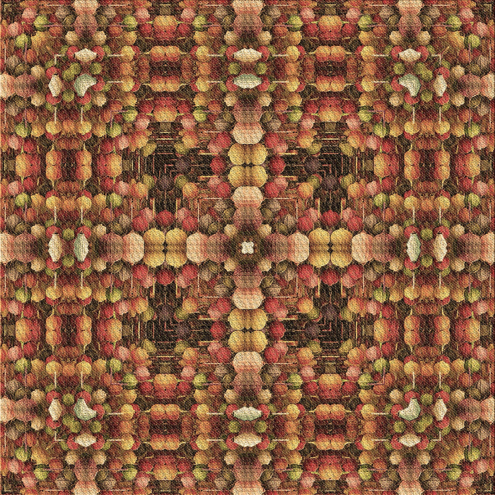 Round Machine Washable Transitional Orange Rug, wshpat3699brn