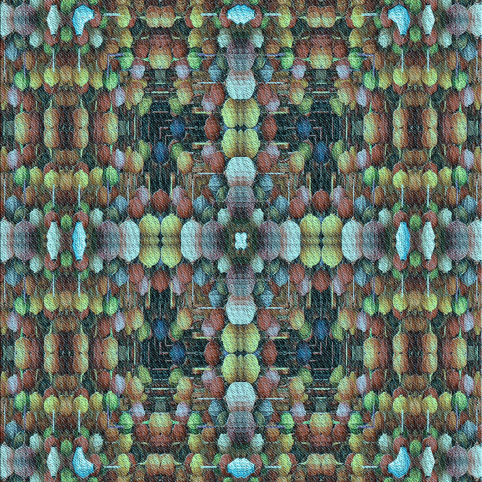 Machine Washable Transitional Green Rug, wshpat3699lblu