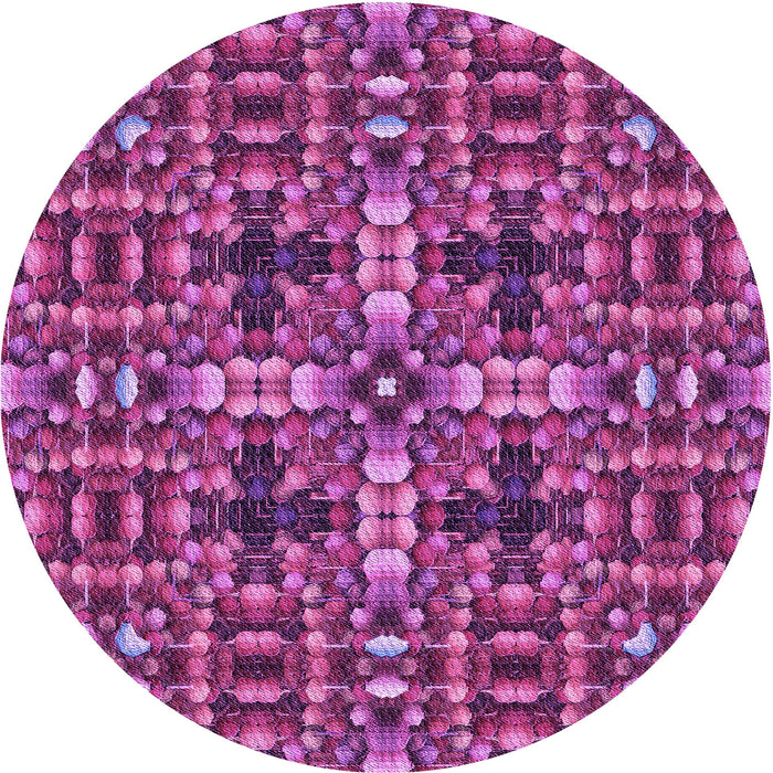 Square Machine Washable Transitional Burnt Pink Rug in a Living Room, wshpat3699pur