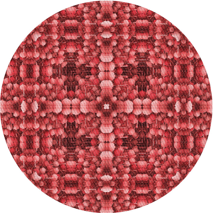 Square Machine Washable Transitional Red Rug in a Living Room, wshpat3699rd