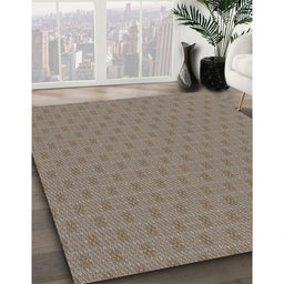 Patterned Light French Beige Brown Novelty Rug in Family Room, pat369