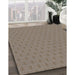 Patterned Light French Beige Brown Novelty Rug in Family Room, pat369