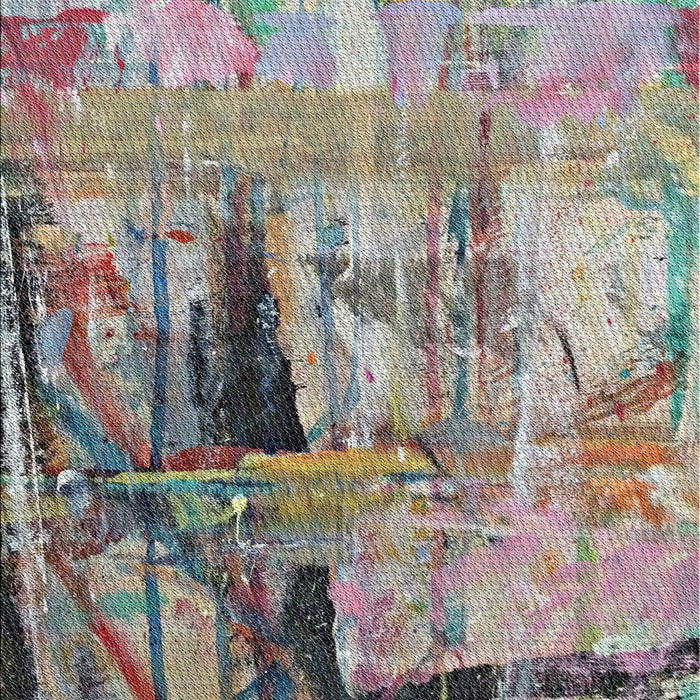 Patterned Cloud Gray Novelty Rug, pat36