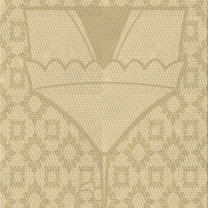 Square Patterned Metallic Gold Rug in a Living Room, pat37brn