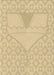 Machine Washable Transitional Metallic Gold Rug, wshpat37brn