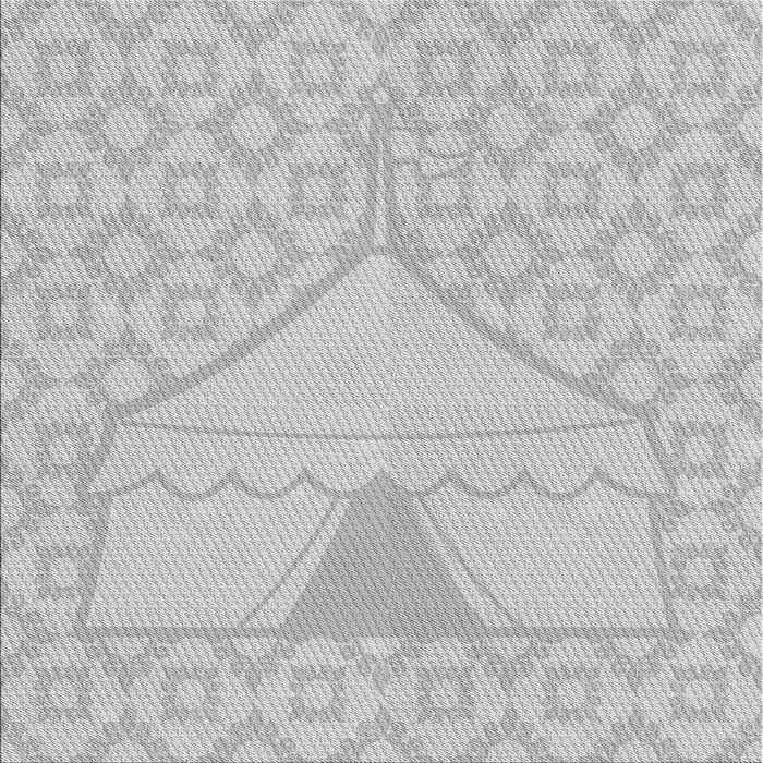 Round Machine Washable Transitional Dark Gray Rug, wshpat37gry