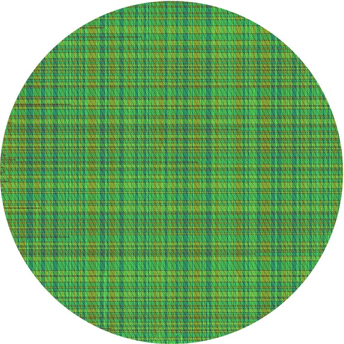 Square Machine Washable Transitional Neon Green Rug in a Living Room, wshpat370grn