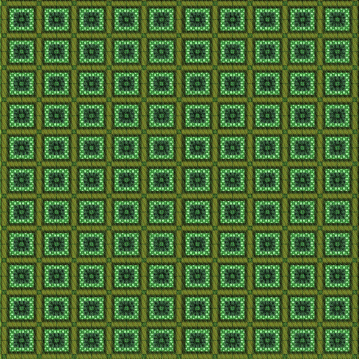 Round Patterned Dark Forest Green Rug, pat3700grn