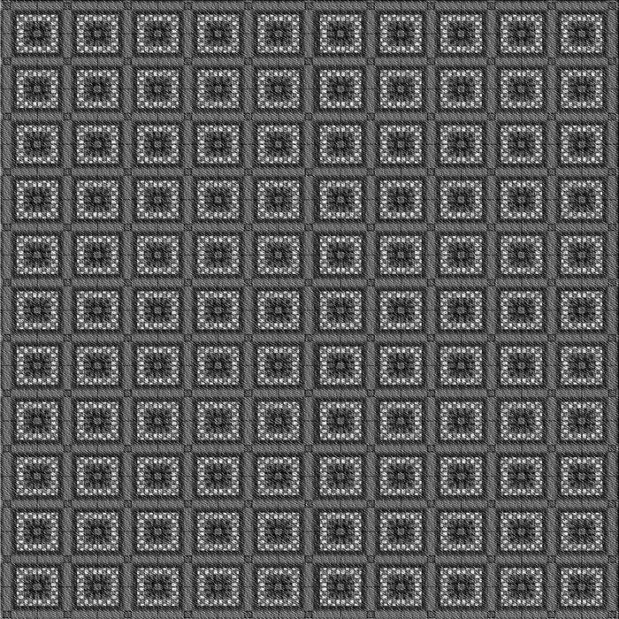 Round Patterned Gray Rug, pat3700gry