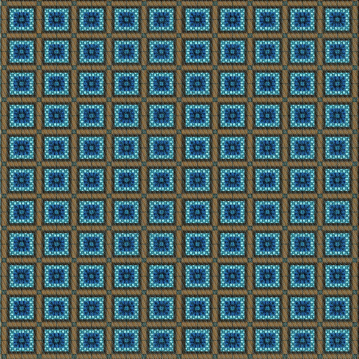 Round Machine Washable Transitional Deep-Sea Green Rug, wshpat3700lblu