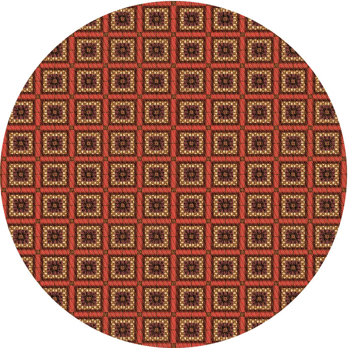 Square Machine Washable Transitional Orange Rug in a Living Room, wshpat3700org