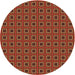 Square Machine Washable Transitional Orange Rug in a Living Room, wshpat3700org
