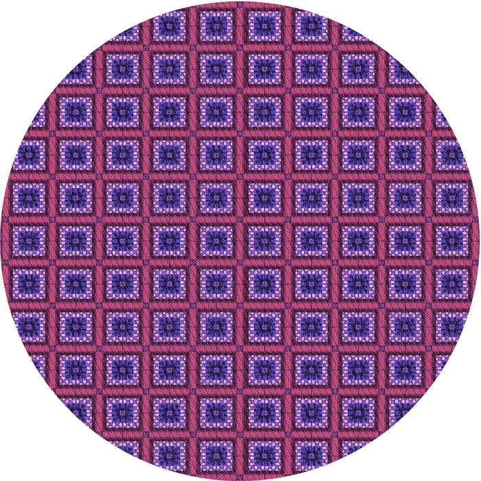 Square Patterned Purple Rug, pat3700pur