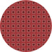 Square Patterned Red Rug, pat3700rd