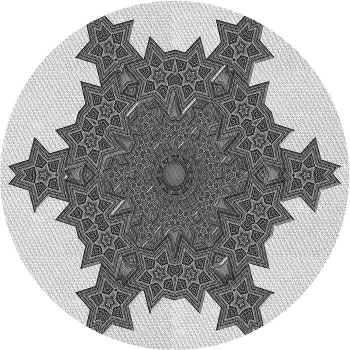 Square Machine Washable Transitional Carbon Gray Rug in a Living Room, wshpat3701gry