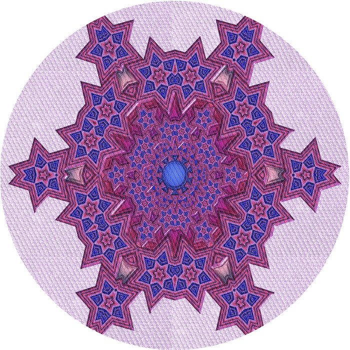 Square Patterned Blossom Pink Rug, pat3701pur