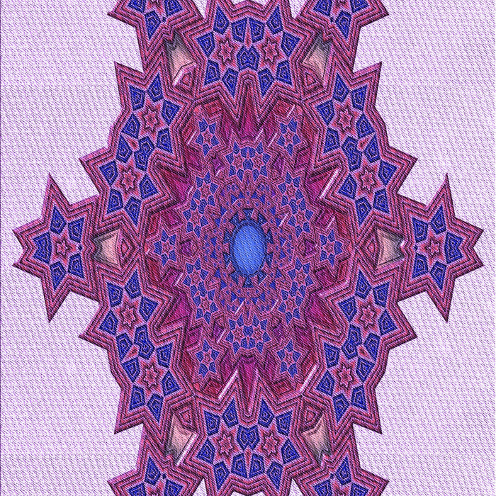Machine Washable Transitional Blossom Pink Rug, wshpat3701pur