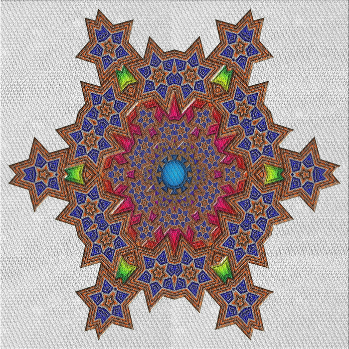 Square Patterned Gray Novelty Rug, pat3701