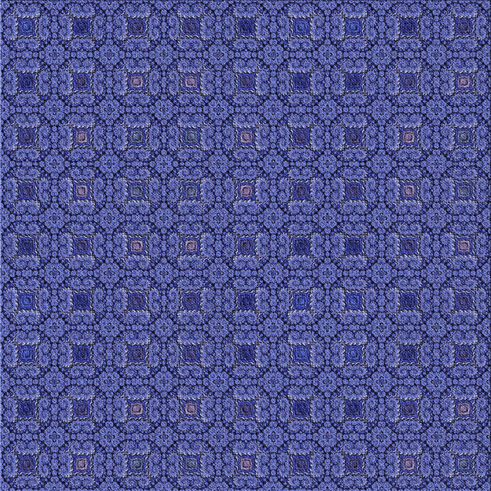 Round Machine Washable Transitional Light Slate Blue Rug, wshpat3702blu