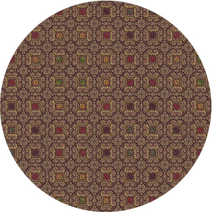 Square Machine Washable Transitional Copper Brown Rug in a Living Room, wshpat3702brn