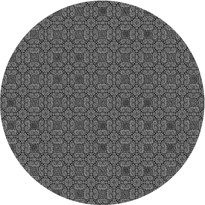 Square Patterned Gray Rug, pat3702gry