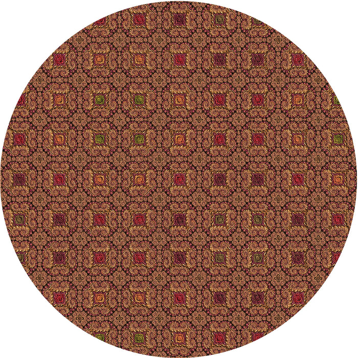 Square Machine Washable Transitional Orange Rug in a Living Room, wshpat3702org