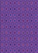 Machine Washable Transitional Bright Purple Rug, wshpat3702pur