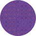 Square Patterned Bright Purple Rug, pat3702pur