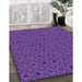 Machine Washable Transitional Bright Purple Rug in a Family Room, wshpat3702pur