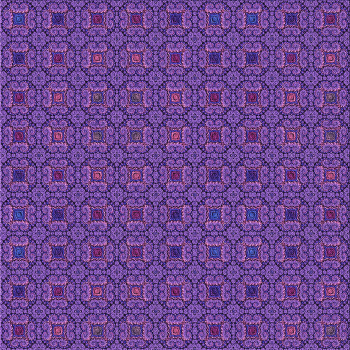 Round Patterned Bright Purple Rug, pat3702pur