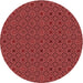 Square Machine Washable Transitional Red Rug in a Living Room, wshpat3702rd